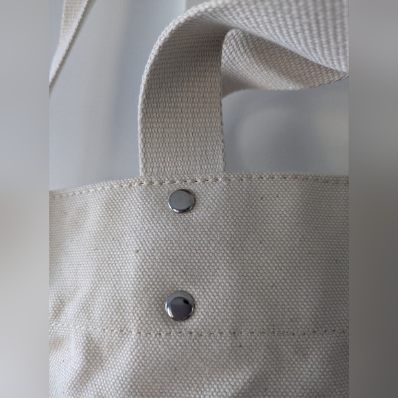 NWT Everlane Organic Cotton Canvas Mini Tote (Purse, Shoulder Bag, Lunch Bag) - Picture 2 of 16